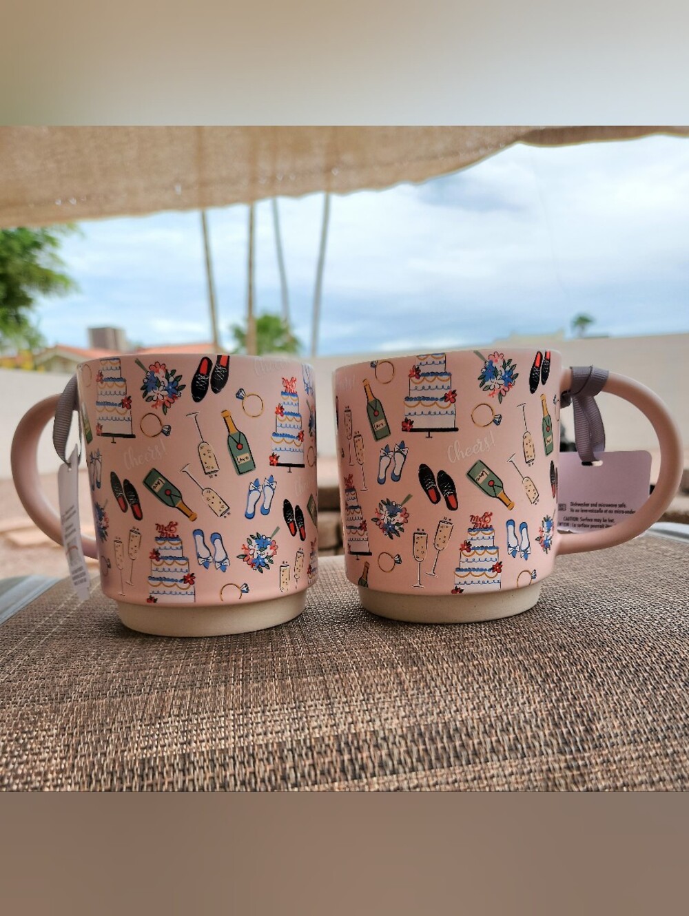 Hallmark Pink Celebration Ceramic Mug Set